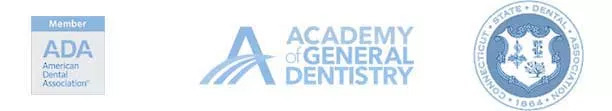 The image shows a logo with text, including  ACADEMY OF GENERAL DENTISTRY  and other smaller texts, along with a graphic element that appears to be a stylized letter  A  with a globe on top. The overall style of the image is formal and professional, indicative of an official organization or institution.